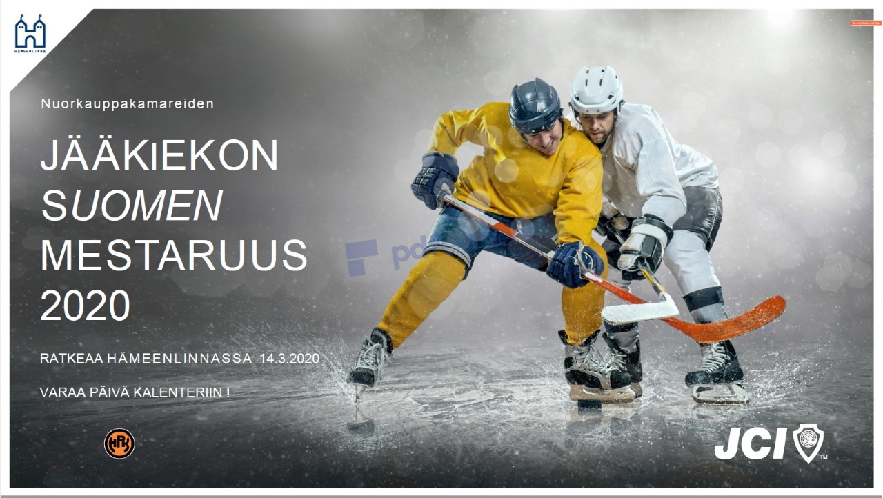 Kenelle Nuorkauppakamareiden Jääkiekkomestaruus 2020?